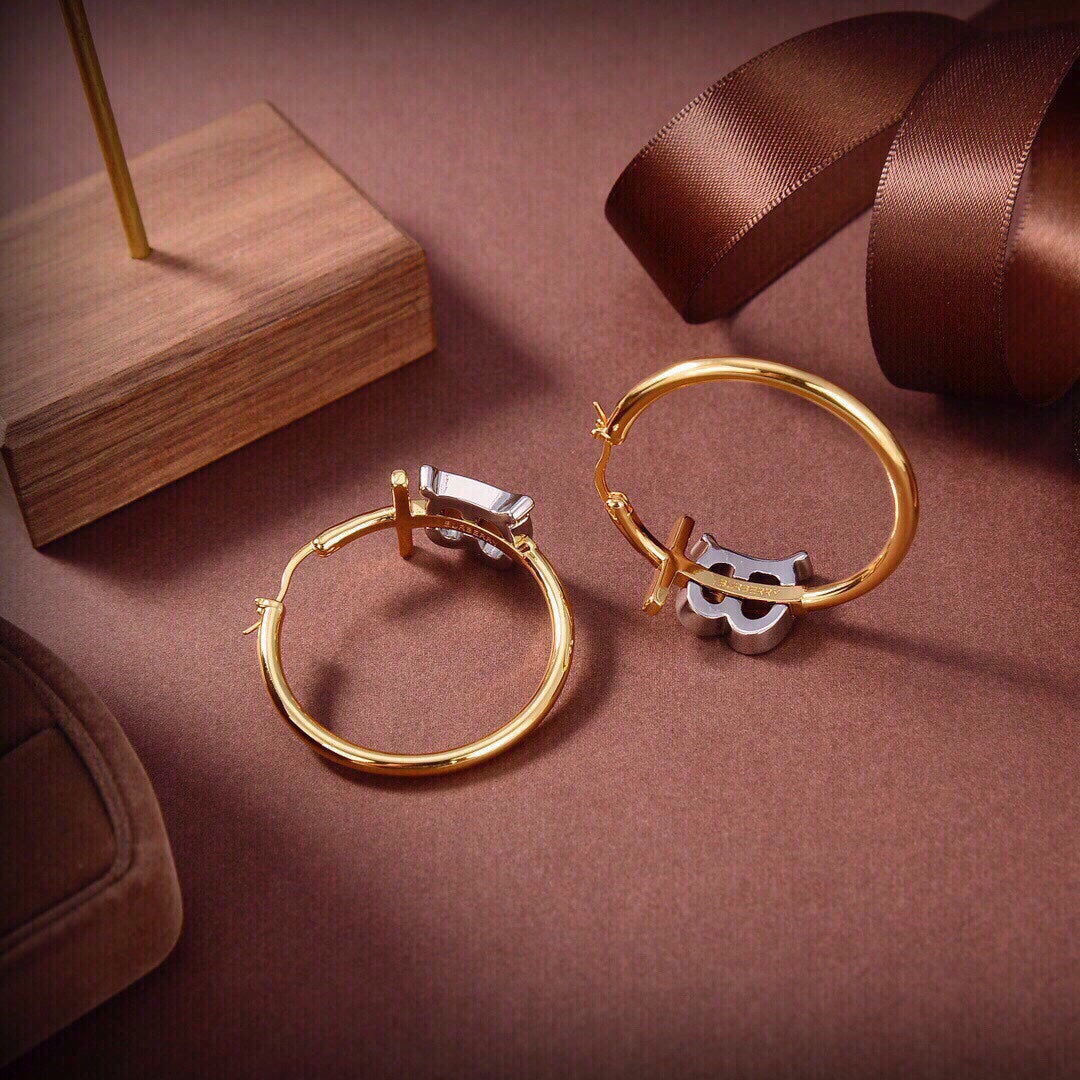 18K BB Earrings